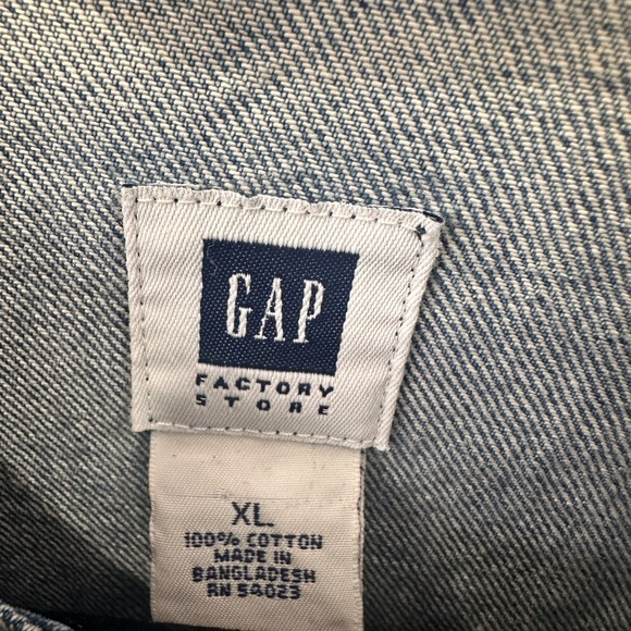 GAP Classic Indigo Wash Jean Jacket - XL - Picture 8 of 9